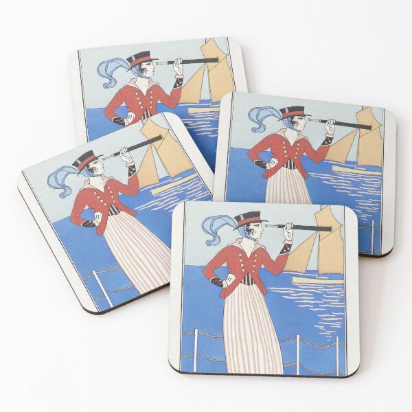 Artikelvorschau, Bootskostüm George Barbier Fashion Plate entworfen und verkauft von Old Soul Vintage .