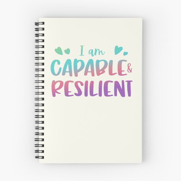 Item preview, I Am Capable & Resilient designed and sold by GrimButterfly.