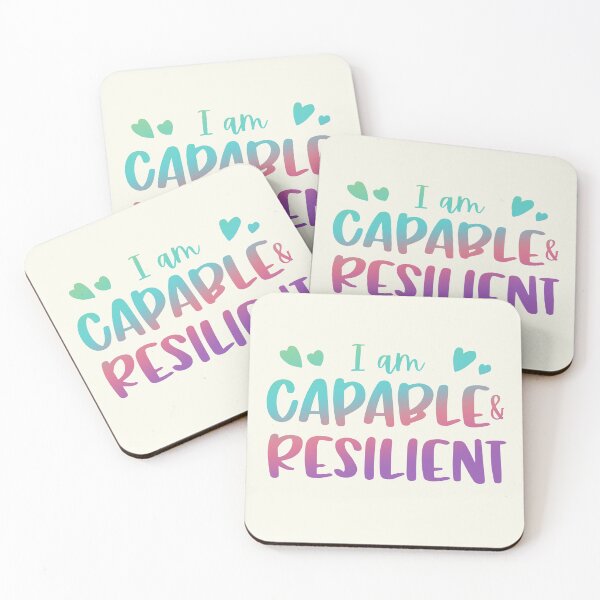 Item preview, I Am Capable & Resilient designed and sold by GrimButterfly.