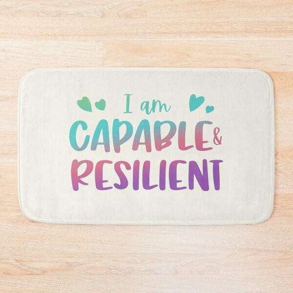 Item preview, I Am Capable & Resilient designed and sold by GrimButterfly.