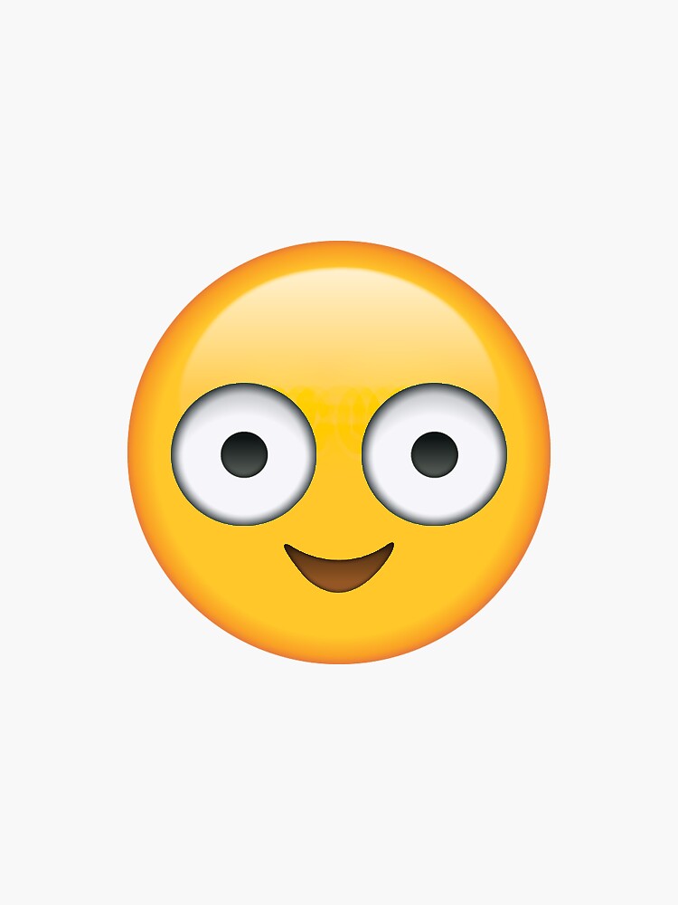 "Crazy Eyes Secret Emoji funny meme" Sticker by secretemojis
