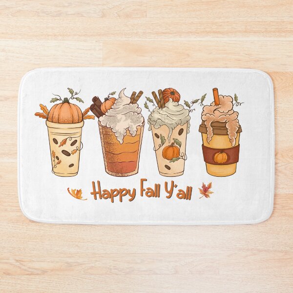 Item preview, Happy fall y'all coffee, autumn coffee, cute pumpkin iced  coffe design  designed and sold by Mirandum.