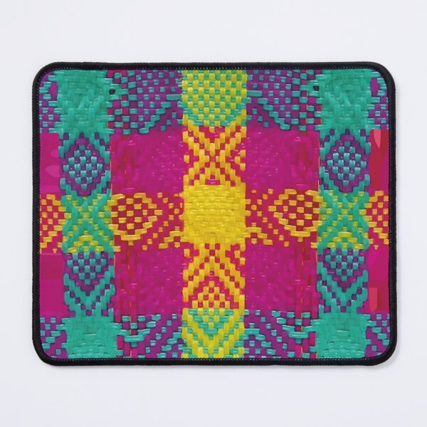 Artikelvorschau, Mexikanischer authentischer Stoff, Boho-Chic-Haus, leuchtende Farben, Stickerei, Dekoration, gewebtes Textil entworfen und verkauft von T-Mex.