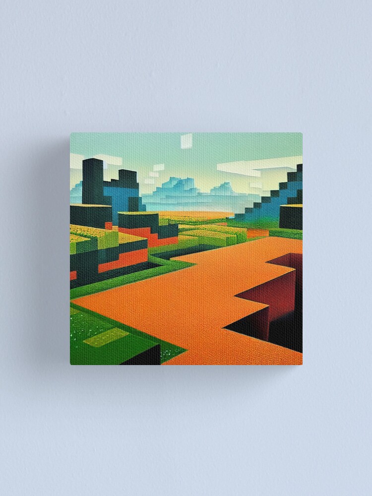 Custom Minecraft Creeper Painting 12 X 12 