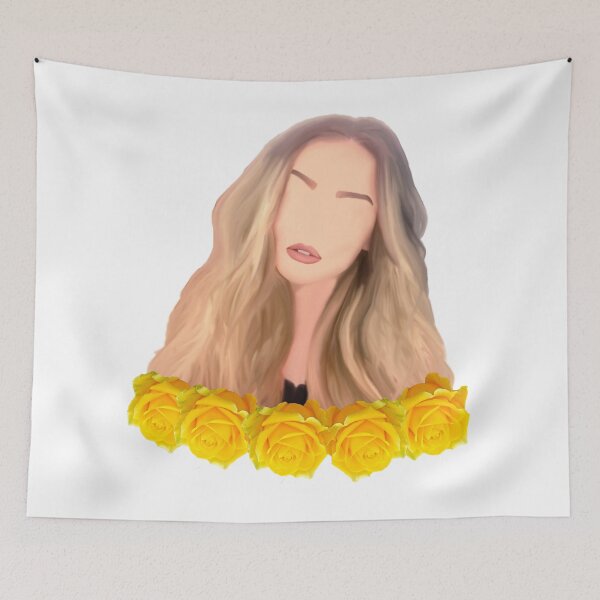 Item preview, Perrie Edwards (Little Mix) Minimalist Portrait w/ flower crown designed and sold by artmoonist.