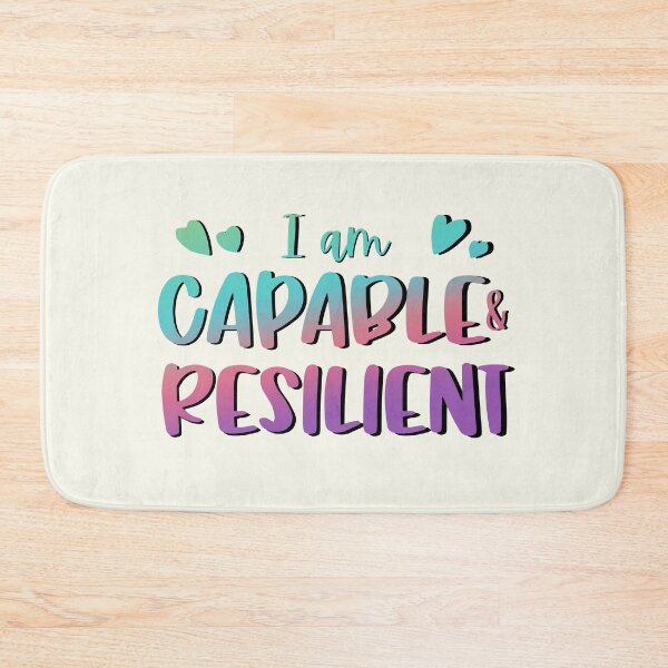 Item preview, I Am Capable & Resilient designed and sold by GrimButterfly.
