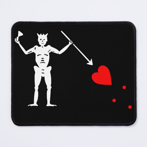 Item preview, Pirate Flag Blackbeard Flag Drinking Skeleton Spear Hearts American History Pirate Costume Pirate Hat designed and sold by chrisrivait.