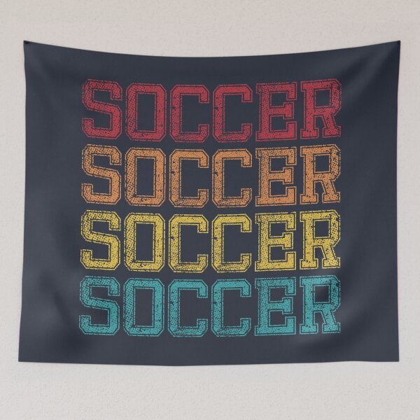 Item preview, College Style Soccer Text (retro colors) designed and sold by Numero14.