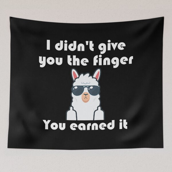 Item preview, I Didn't Give You The Finger, You Earned It designed and sold by Gevover.