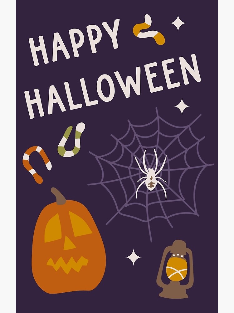 happy-halloween-postcard-card-print-greeting-card-for-sale-by-revolutionizzed-redbubble