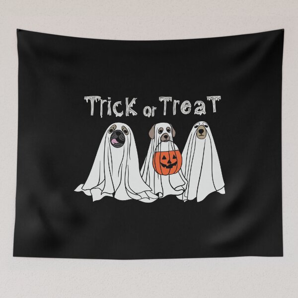 Item preview, Trick or Treat | Funny Ghost dog | Halloween | Fall | Costume 2022 designed and sold by BloompodDesigns.