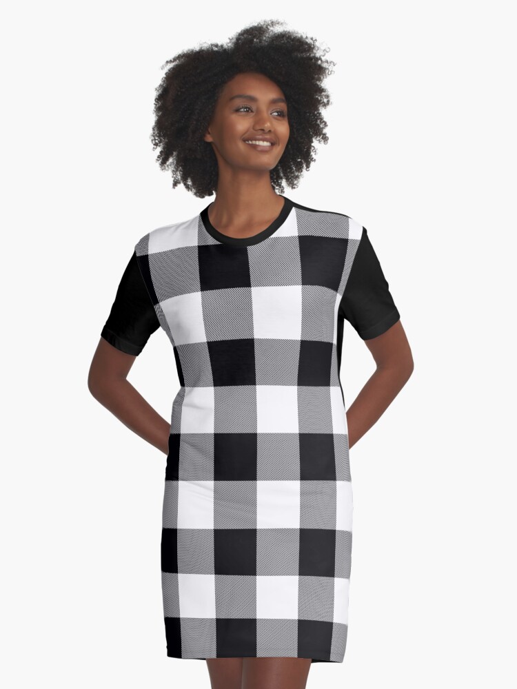 plaid t shirt dress