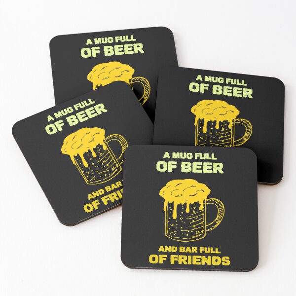 Item preview, A MUG FULL OF BEER AND A BAR FULL OF FRIENDS designed and sold by MJ96-PRO.