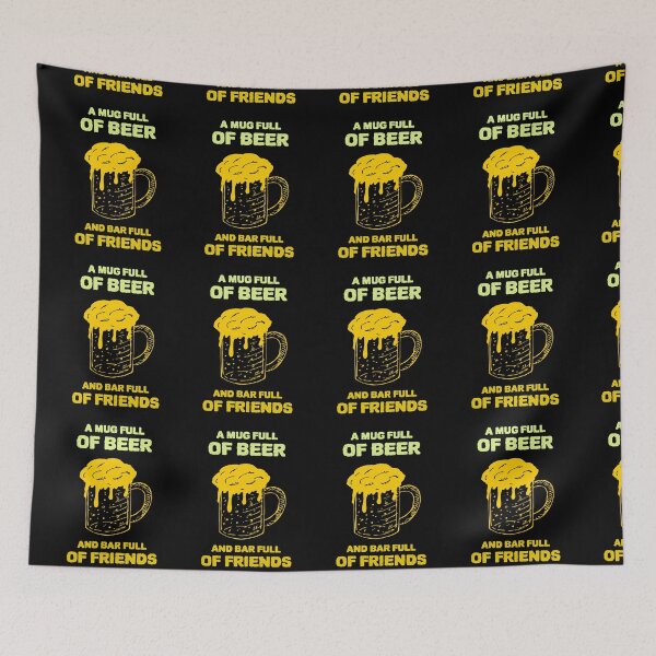 Item preview, A MUG FULL OF BEER AND A BAR FULL OF FRIENDS designed and sold by MJ96-PRO.