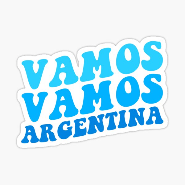 Vamos Vamos Argentina Sticker For Sale By Copadostore Redbubble 