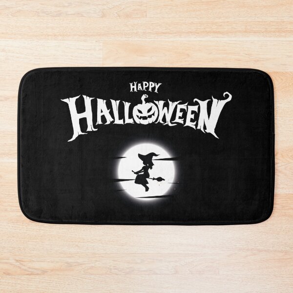 Item preview, Happy Halloween, little witch on broom designed and sold by PixelStudioBe.