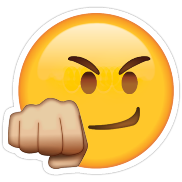 "Fist Bump Secret Emoji funny meme" Stickers by Secret