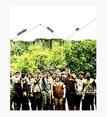 Remember Survive Run Photographic Print