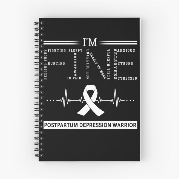 Item preview, I'm Fine Postpartum Depression Warrior Support Postpartum Depression Awareness Gifts designed and sold by rechardtee.