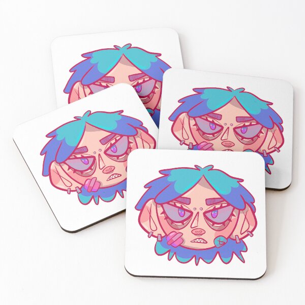 Item preview, aesthetic girl blue hair designed and sold by honeyyouareart.