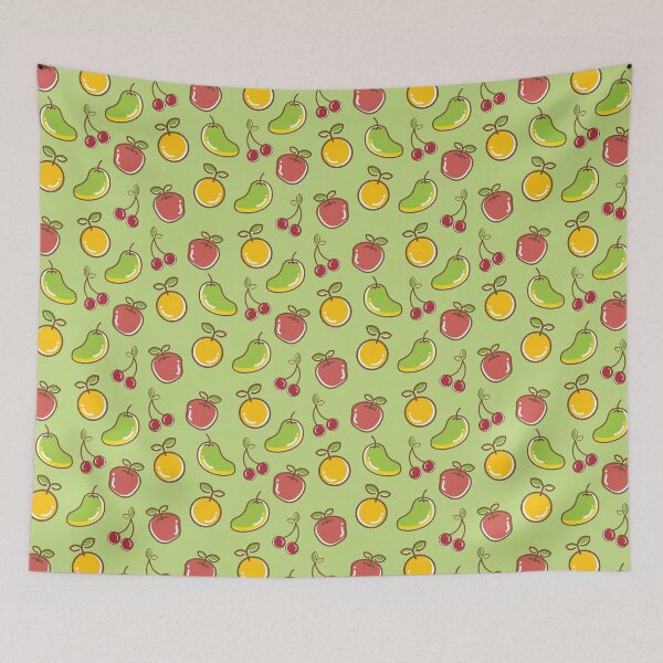 Item preview, Cute and colorful fruits pattern designed and sold by RafaelLima7.