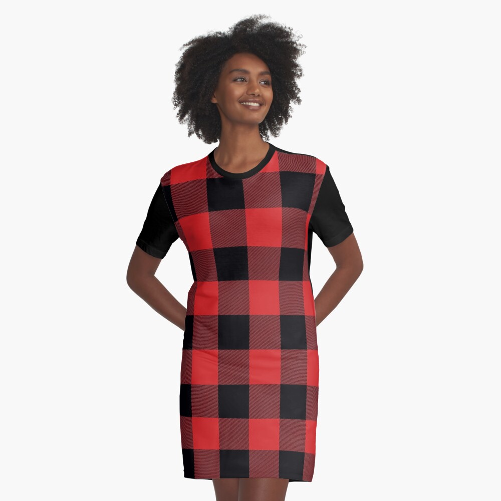 Buffalo check dress clearance womens