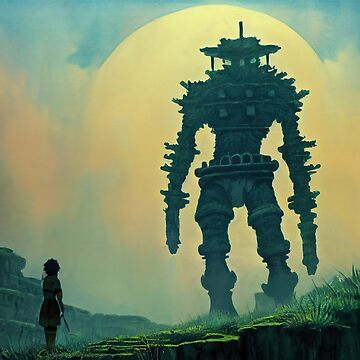 Premium AI Image  A poster for the video game shadow of the colossus