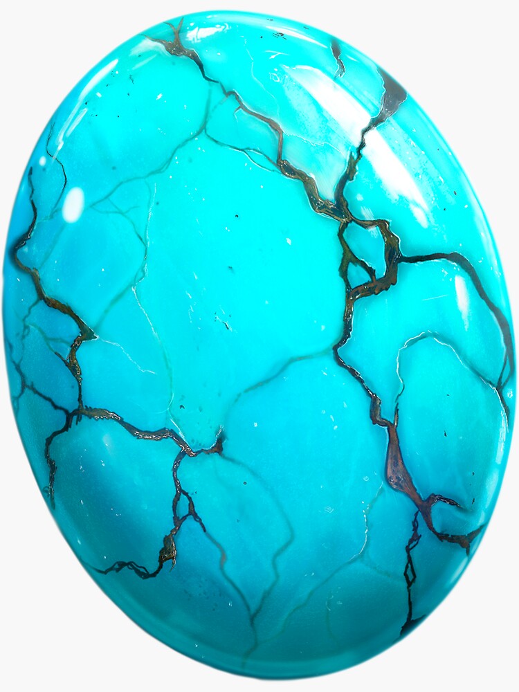 "Turquoise Stone " Sticker for Sale by ceciliaj Redbubble