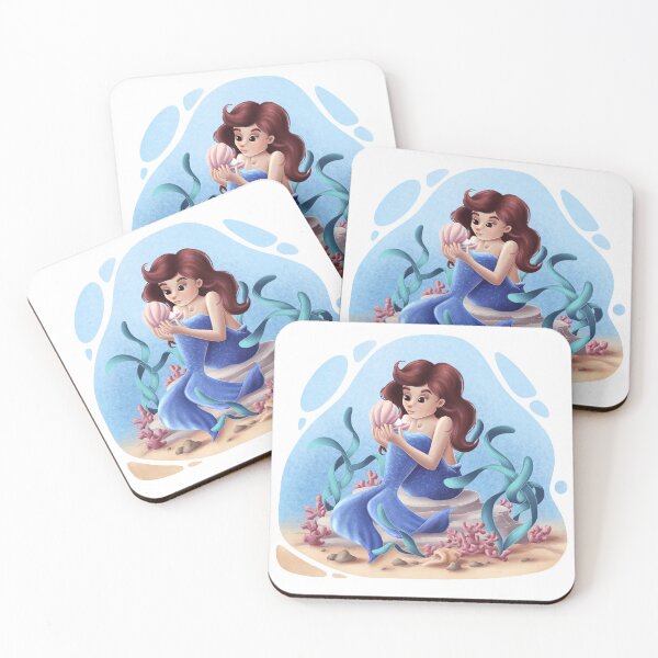 Item preview, Mermaid with seashell designed and sold by tigerda.