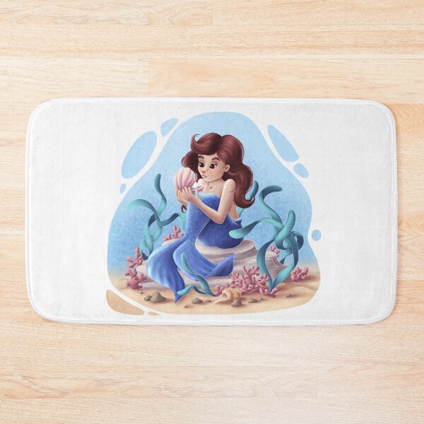 Item preview, Mermaid with seashell designed and sold by tigerda.