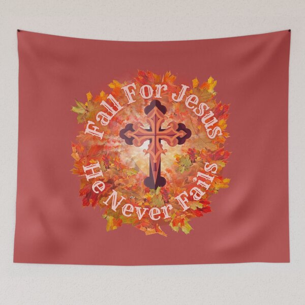 Item preview,  Fall for Jesus He never Fails Royal Cross designed and sold by Tripp Art Studio.