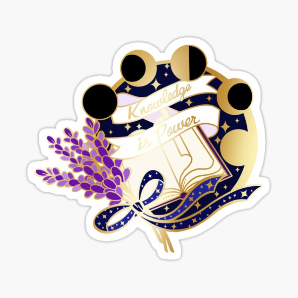 Item preview, Knowledge is power sticker designed and sold by GeekandArtsy.