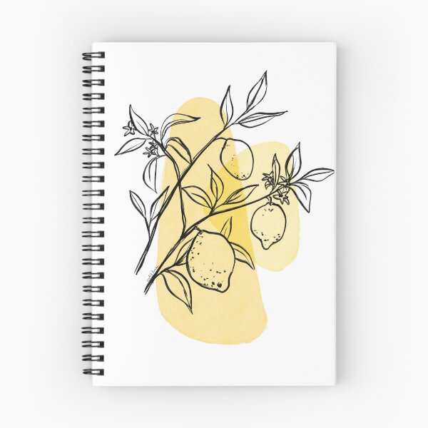 Item preview, Minimalist Lemon - Simple Botanical Drawing with Yellow Shapes designed and sold by rachelhirst.
