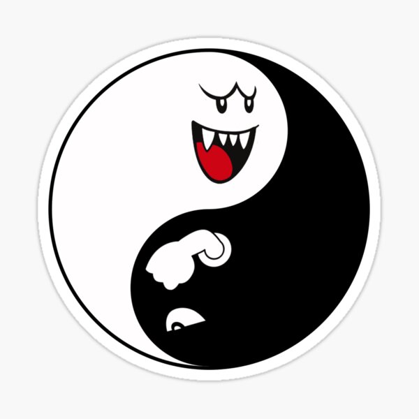 Bullet Bill Yin Yang Sticker For Sale By Soofingscapes Redbubble