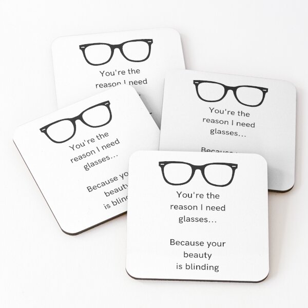 Item preview, Flirty Funny Glasses Vision Impaired Pickup Line Men and Women designed and sold by SundaySoup.