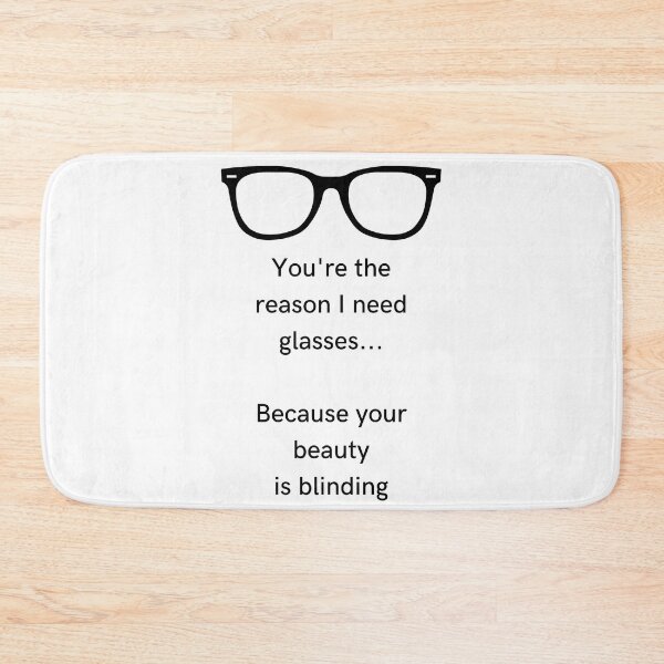 Item preview, Flirty Funny Glasses Vision Impaired Pickup Line Men and Women designed and sold by SundaySoup.