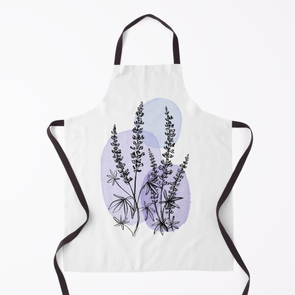 Item preview, Minimalist Lavender - Simple Botanical Drawing with Purple Shapes designed and sold by rachelhirst.