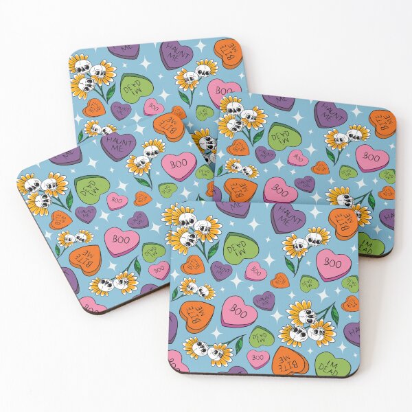 Item preview, Spooky candy hearts pattern designed and sold by Jesanns.