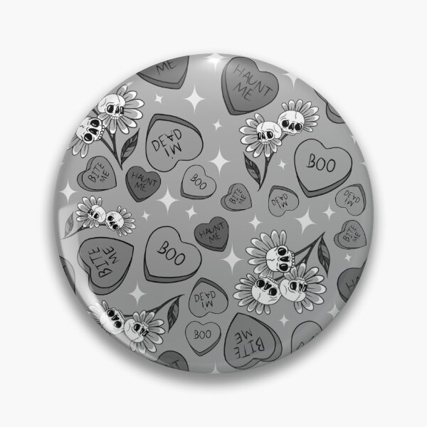 Item preview,  Spooky candy hearts pattern- no color designed and sold by Jesanns.