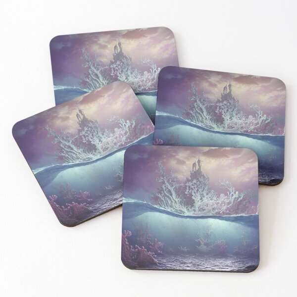 Item preview, Celestial Reefs designed and sold by GrimmsteinAI.