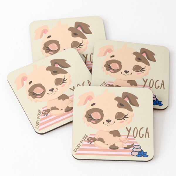 Item preview, Easy Pose Dog Yoga Design for dog, animal, puppy and yoga lovers  in your life.  designed and sold by tranquilbeach.