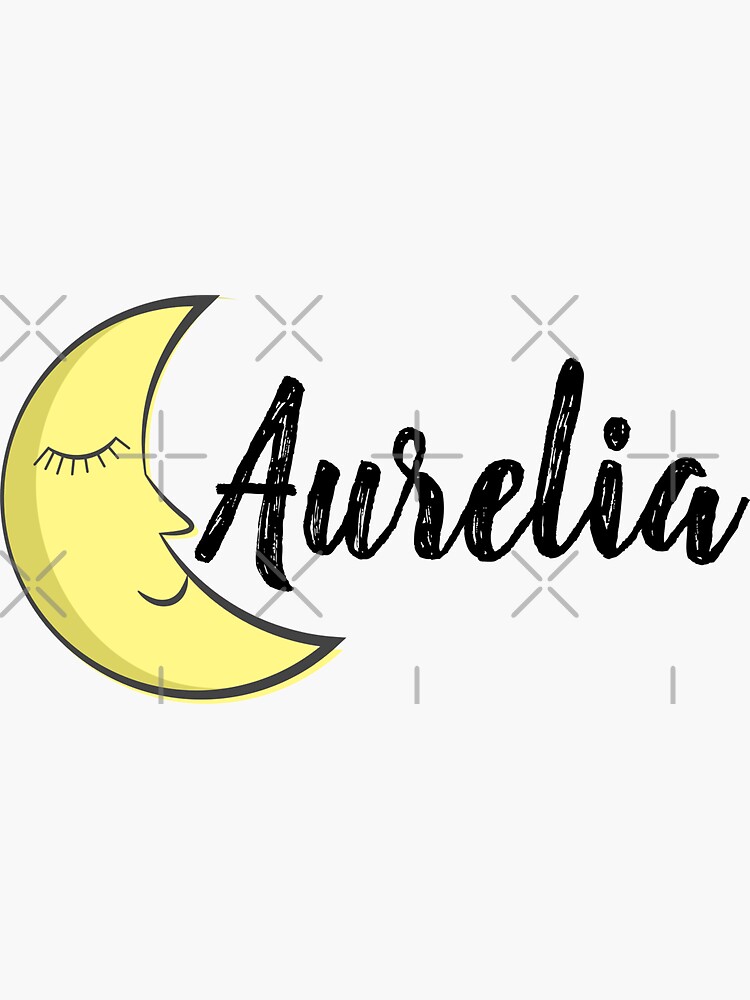 "Aurelia name female" Sticker for Sale by boba2002 Redbubble