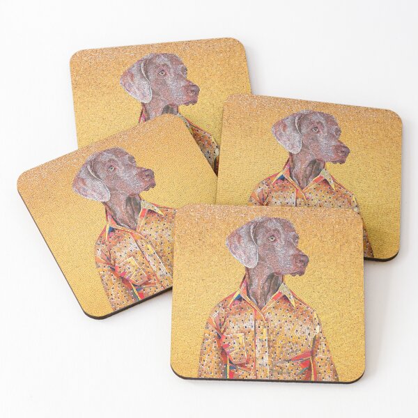 Item preview, Weimaraner Dog Wearing Shirt Ceramic Mosaic Tile Design designed and sold by CoupleCrafters.