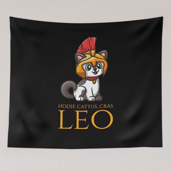 Item preview, Hodie cattus, cras leo - Today a cat, tomorrow a lion. - Ancient Roman History - Classical Latin designed and sold by Styrman.
