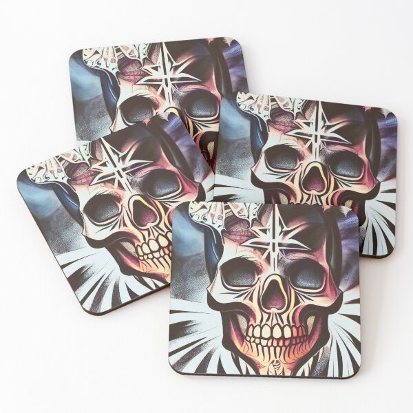 Item preview, Skull with butterflies designed and sold by Jasmar0281.