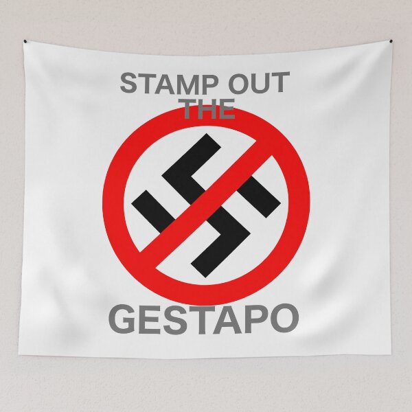 Item preview, STAMP OUT THE GESTAPO - Art By Kev G designed and sold by ArtByKevG.