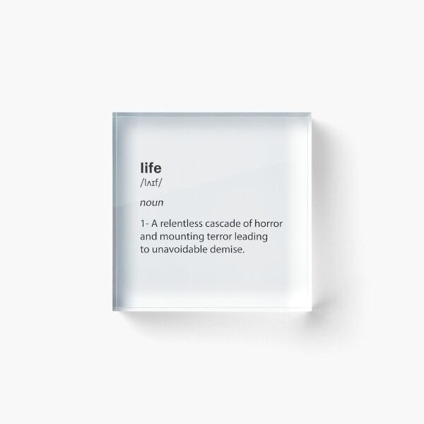 Item preview, Life : Noun designed and sold by SixPixeldesign.