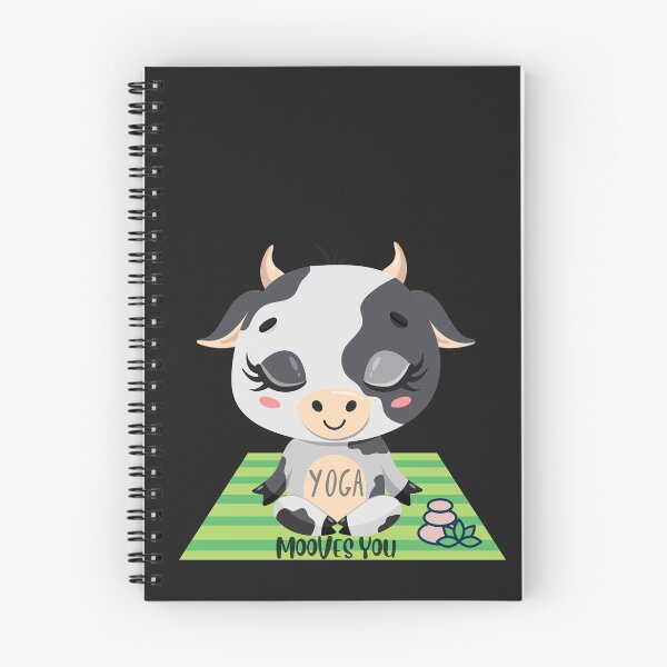 Item preview, Baby Calf  Cow Yoga Pose Mooves You for the farm animal lovers and yoga lovers you know designed and sold by tranquilbeach.
