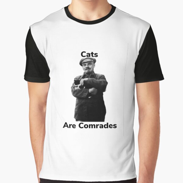 Vista previa del artículo con la obra «Lenin Holding Cat (Los gatos son camaradas)», diseñado y vendido por Gay-vibes-nbpan.