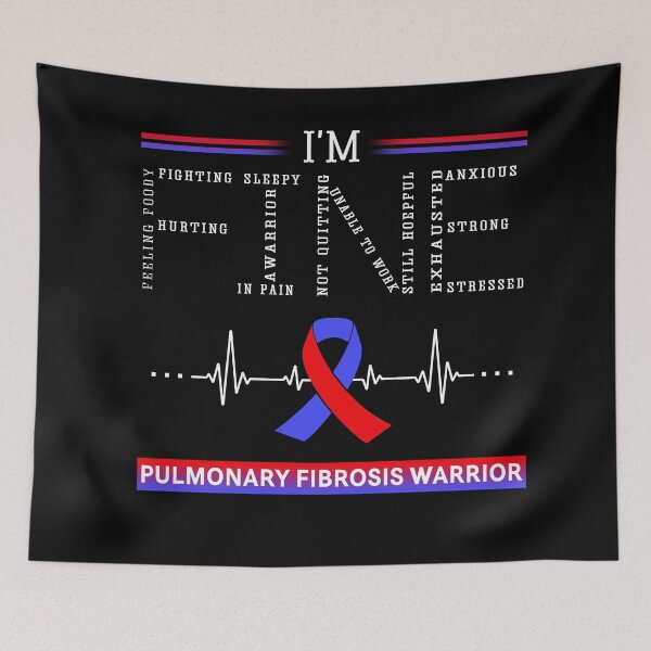 Item preview, I'm Fine Pulmonary Fibrosis Warrior Support Pulmonary Fibrosis Awareness Gifts designed and sold by rechardtee.
